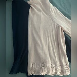 LOFT Pink and Blue Cardigan Sweaters